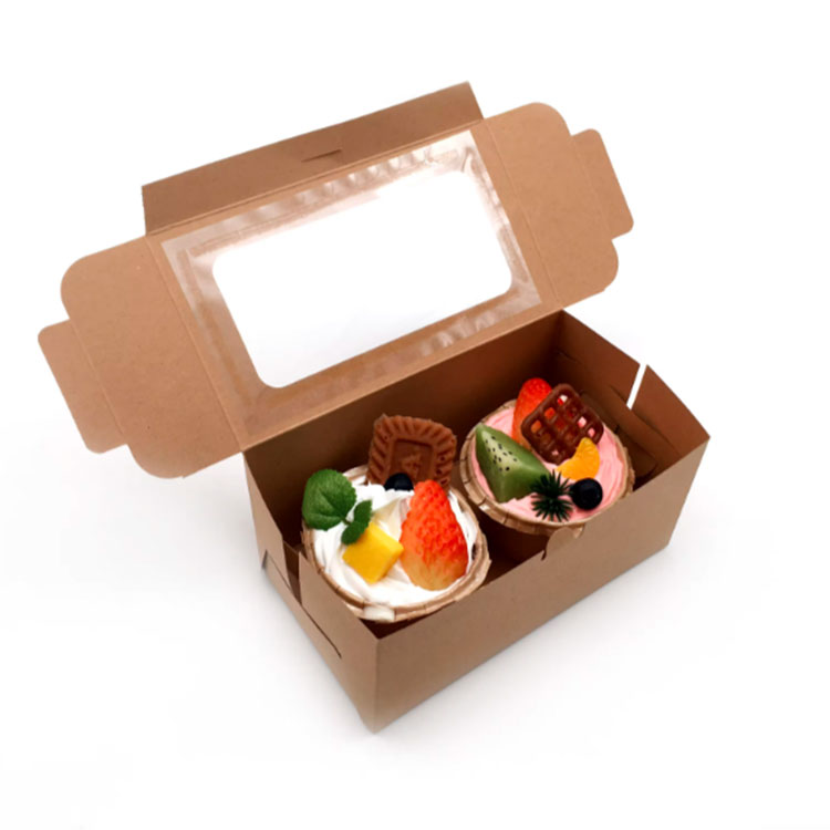 Folding Cupcake Box with Window