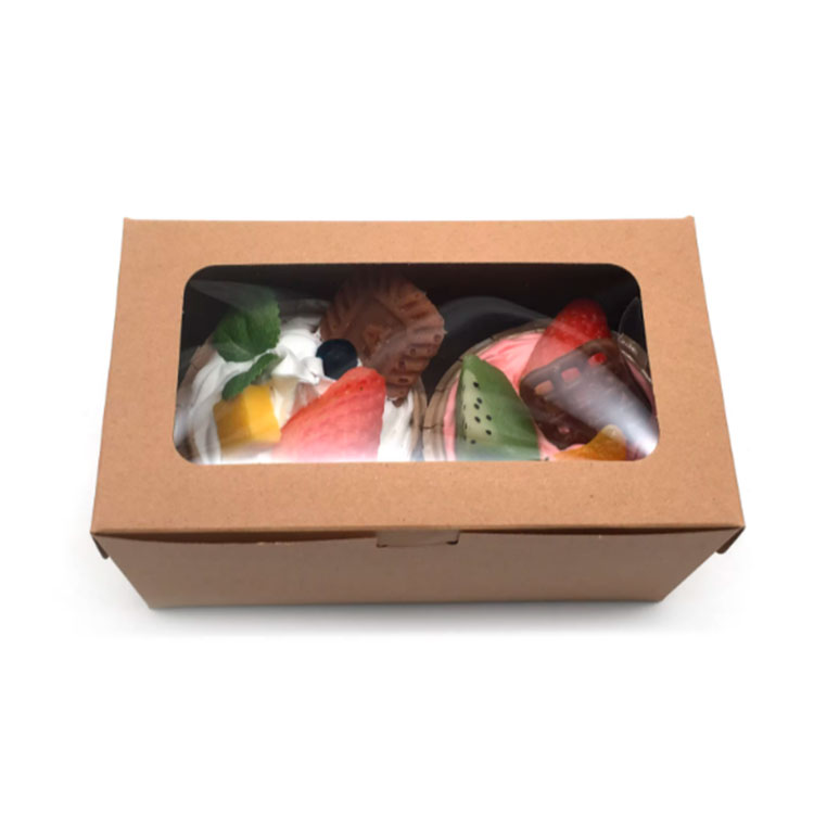 Folding Cupcake Box with Window
