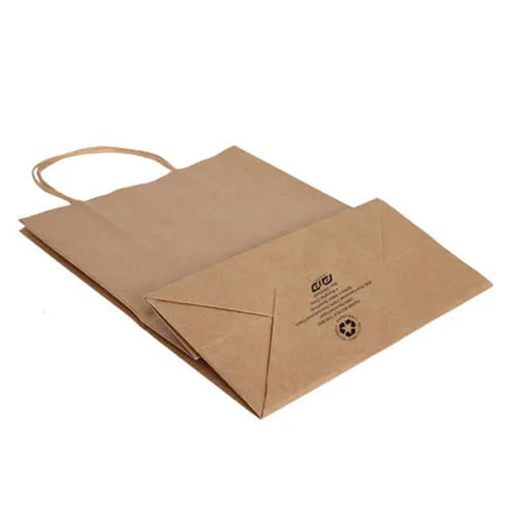 Kraft Paper Bag with Twisted Paper Handle
