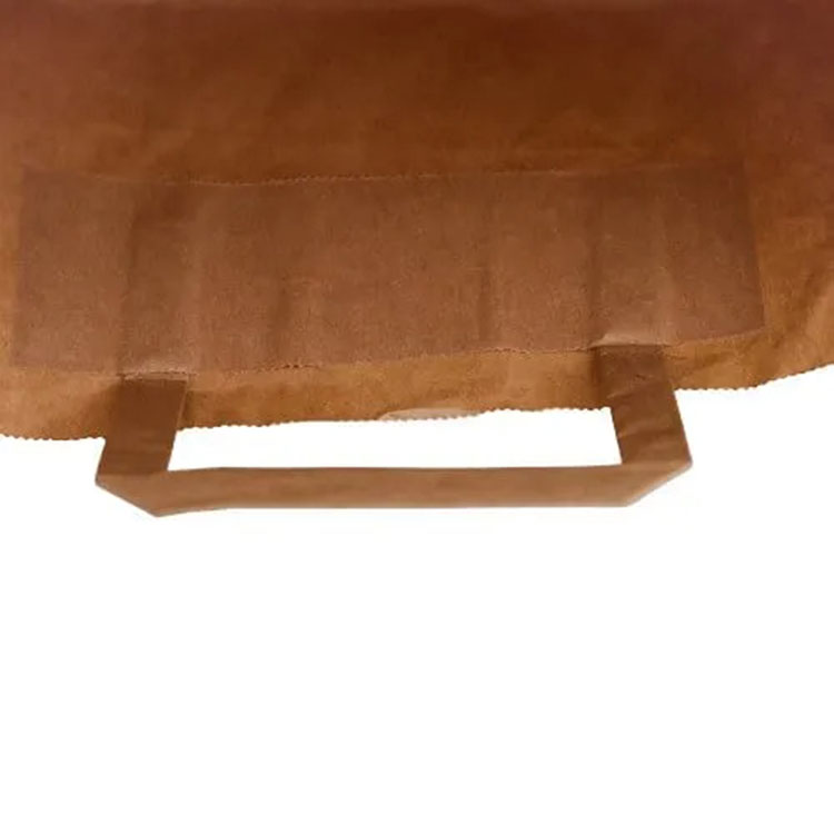 Kraft Paper Bag with Flat Paper Handle